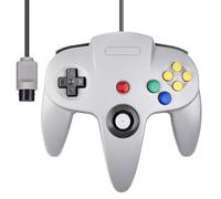 miadore Rétro Manette 64 N64 Contrôleur, manette de jeu Manette filaire pour 64 Console N64,Gris