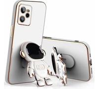 Miagon Créatif Astronaute Support Coque Pour Realme C35,Galvanisé Ultra Mince Étui Housse De Protection Anti-Rayures Avec Astronaute Béquille Stand