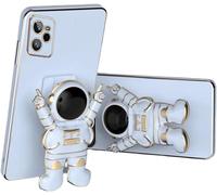 Miagon Créatif Doigt Astronaute Support Coque Pour Realme C35,Galvanisé Ultra Mince Étui Housse De Protection Anti-Rayures Avec Astronaute Béquille Stand