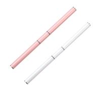 Miaija Lot de 2 outils de sélection de strass à double tête Rose et blanc Applicateur de faux ongles Outil de ramassage pour femme Manucure Gem Crystal DIY