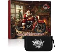 Miaikoe Calendrier de l'Avent Outil - 24 Jours Compte à Rebours Noël Calendrier Ensemble d'Outils Mécaniques Gadget de Noël Cadeau Surprise pour Hommes Adultes Passionnés d'Outils