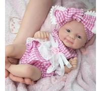 Miaio 14" Reborn Baby Dolls, Full Silicone Baby Dolls, Réaliste Soft Silicone Newborn Baby Doll, Real Full Body Silicone Reborn Baby Dolls, Not Vinyl Dolls