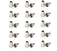 MiaLover Lot de 30 embouts de fermeture en métal pour cordons, vêtements, sac à dos, paracorde 15 x 10 mm