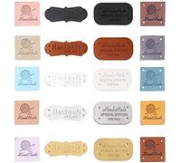 MiaLover - Lot de 60 étiquettes à coudre - Fabriqués à la main - Trois styles - Avec trous - Idéales pour la décoration, vêtements ou loisirs créatifs