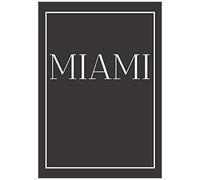 Miami: A Decorative Book For Coffee Tables, End Tables, Bookshelves And Interior Design Styling: Stack America City Books To Add Decor To Any Room. Monochrome Effect Cover: Ideal For Your Own Home Or