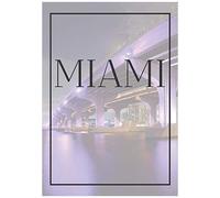 Miami: A Decorative Book For Coffee Tables, End Tables, Bookshelves And Interior Design Styling: Stack America City Books To Add Decor To Any Room. Faded Skyline Effect Cover: Ideal For Your Own Home