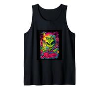 Miami Alien Beach Party Shirt Retro Summer Vacation Tee Débardeur