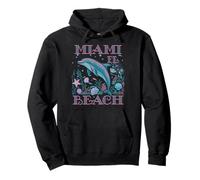 Miami Beach FL Dauphin coloré Sweat à Capuche