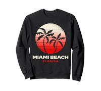 Miami Beach, Florida Keys, Coucher de Soleil, Design, plages de Miami, Floride Sweatshirt