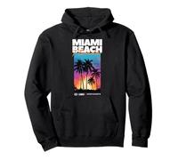 Miami Beach Florida Summer Palm Holiday USA Sweat à Capuche