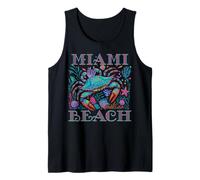 Miami Beach Floride Bleu Crabe Été Plage Vacances Cadeaux Débardeur