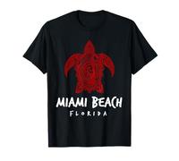 Miami Beach, Floride, Design de Tortues de mer, plages de Miami Beach, Floride T-Shirt