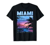 Miami Beach, I Love Miami, Cool Miami Doodles Graphic Design T-Shirt
