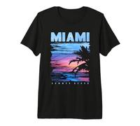 Miami Beach, I Love Miami, Cool Miami Doodles Graphic Design T-Shirt Haut de Gamme