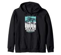 Miami Beach, I Love Miami, Cool Miami Summer Graphic Design Sweat à Capuche