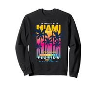 Miami Beach, I Love Miami, Cool Miami Summer Graphic Design Sweatshirt