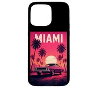 Miami Beach, I Love Miami, Miami Classic Car Graphic Design Coque pour iPhone 15 Pro Max