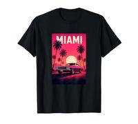 Miami Beach, I Love Miami, Miami Classic Car Graphic Design T-Shirt