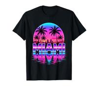 Miami Beach Vintage Floride Été Palmiers Vacances Paradis T-Shirt