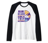 Miami California Ca Beach Girls Trip 2022 Vacances Femmes Manche Raglan