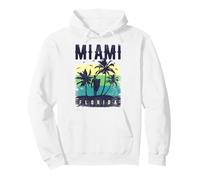 Miami Chemise rétro pour Femme Souvenirs de Plage Miami Miami Sweat à Capuche