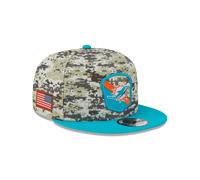 Miami Dolphins Mens NFL Salute To Service Snapback 9Fifty Camo New Era Cap