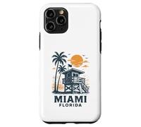 Miami Florida Retro Beach Vacances Summer Travel Coque pour iPhone 11 Pro
