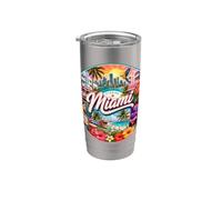 Miami, Floride, Floride, États-Unis, Plages tropicales, A1A, Stone Crabes Gobelet isotherme en acier inoxydable double paroi