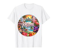 Miami, Floride, Floride, États-Unis, Plages Tropicales, A1A, Stone Crabes T-Shirt Graphique avec Valeur, Homme, Blanc, M