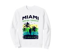 Miami Paradise Beach T Shirt, Cool Miami Florida Surfing Sweatshirt