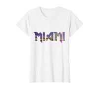 Miami Skyline Floride Vintage Pride Rétro T-Shirt Graphique avec Valeur