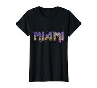 Miami Skyline Floride Vintage Pride Rétro T-Shirt Graphique avec Valeur