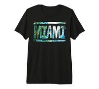 Miami Tourist Florida USA J'aime Miami Souvenir Hip Hop T-Shirt Haut de Gamme