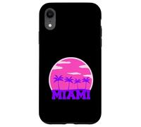 Miami USA Arbres Plage Palmier Amérique Soleil Floride Fun Vacation Coque pour iPhone XR