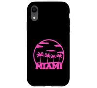Miami USA Arbres Plage Palmier Amérique Soleil Floride Fun Vacation Coque pour iPhone XR