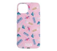 Miami Vice Airbrush Flamingo All Over Print Coque pour iPhone 15 Plus