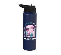 Miami Vice Airbrush Florida Stainless Steel Insulated Water Bottle