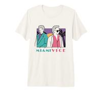 Miami Vice Coastal Duo Retro T-Shirt Haut de Gamme