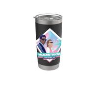 Miami Vice Let’s Hit It Airbrush Diamond Gobelet isotherme en acier inoxydable double paroi