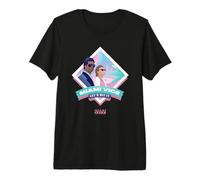 Miami Vice Let’s Hit It Airbrush Diamond T-Shirt Haut de Gamme