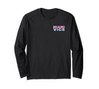 Miami Vice Retro Airbrush Front & Back Manche Longue