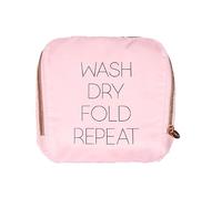 Miamica M31267 Sac à Linge de Voyage, Lavage, Sec, Plier, Répéter, Rose, Taille Unique