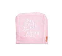 Miamica Sac à linge de voyage pliable rose « So Fresh & So Clean Clean » 53,3 x 55,9 cm - Design léger et durable avec cordon de serrage