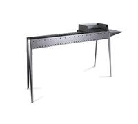 MiamiGrill 800 + 400 F Cuillères et rôtissoires avec barbecue intégré en fer aluminium