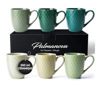 MIAMIO - Set de 6 mugs à café (350 ml) - Palmanova (Vert)