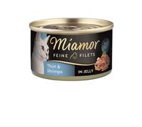 Miamor 100gx24 Fins filets Gelée Thon & Crevettes