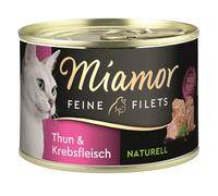 Miamor 156gx12 Filets Fins Naturels Thon & Chair de Crabe