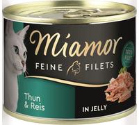 Miamor 185gx12 Fins Filets Gelée Thon & Riz