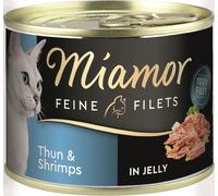 Miamor 185gx12 Fins Filets Jelly Thon & Crevettes