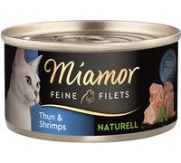 Miamor 80gx24 Fines filets Nature Thon & Crevettes